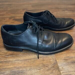 ECCO Vitrus black casual dress derby oxford lace up shoes size 9